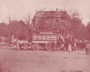 Paris: Bir Paris Omnibus (s/b fotoğraf) by French Photographer