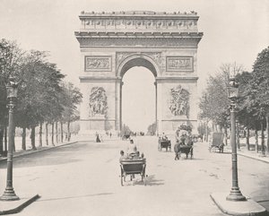 Paris: Doğudan Zafer Takı (s/b fotoğraf) by French Photographer