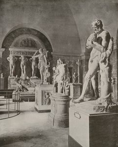 Paris: Nehir Tanrısı Tiber Galerisi, Louvre Müzesi (s/b fotoğraf) by French Photographer