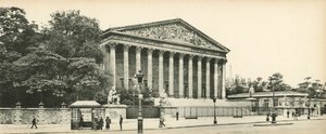 Paris, Le Palais-Bourbon, Chambre des Deputes, Bourbon-Palace, Temsilciler Meclisi by French Photographer
