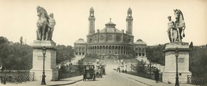 Paris, Trocadero Sarayı ve Pont dIena, Trocadero Sarayı ve Iena Köprüsü by French Photographer