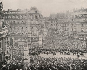 Paris: Rusların Askeri Kulüpte Karşılanması (s/b fotoğraf) by French Photographer