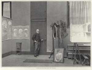 Pierre Puvis de Chavannes atölyesinde by French Photographer