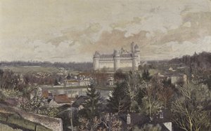 Pierrefonds, Kayadan alınan genel görünüm by French Photographer