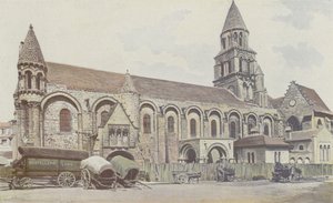 Poitiers, Notre-Dame-la-Grande Kilisesi, S yan cephe by French Photographer