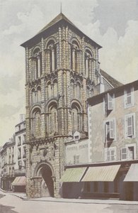 Poitiers, Saint-Porchaire Kilisesi, Çan kulesi by French Photographer