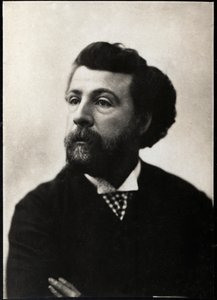 Edouard Pailleron (1834-1899), Fransız şair ve oyun yazarı portresi. by French Photographer