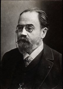 Emile Zola'nın (1840-1902) portresi Fransız yazar. by French Photographer
