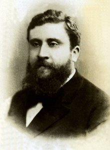 Jean Jaures (1859-1914), Fransız politikacı portresi. by French Photographer
