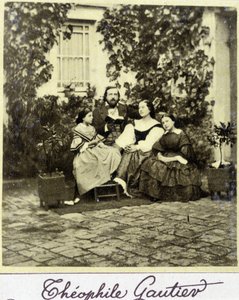 Ailede Theophile Gautier (1811 - 1872) portresi. by French Photographer
