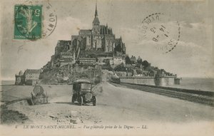 Mont Saint-Michel, Normandiya, 1913