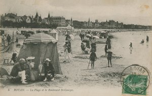 Plaj ve Boulevard St Georges, Royan, Fransa