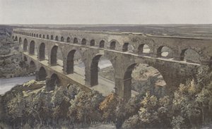 Remoulins, Roma su kemeri köprüsü, Gardon