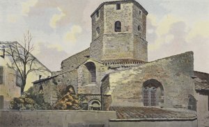 Rieux-Minervois, dairesel kilise by French Photographer