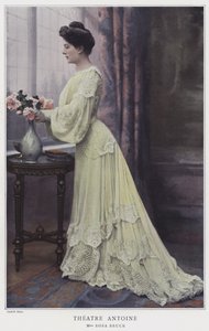 Rosa Bruck, Fransız aktris (renkli fotoğraf) by French Photographer