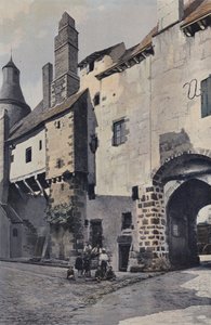 Saint-Benoit-du-Sault, Kasaba kapısı ve Çan Kulesi by French Photographer