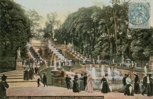 Saint-Cloud - Lepautre ve Mansart tarafından Louis XIV altında inşa edilen şelaleler. Antoine Le Pautre ve Jules Hardouin Mansart tarafından Louis XIV onuruna inşa edilen şelaleler. 1913 yılında gönderilen kartpostal. by French Photographer