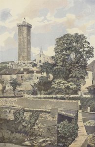 Saint-Martin-de-Brome, Kale ve Kilise by French Photographer