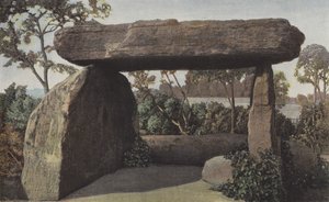 Saint-Nazaire, Dolmen bir meydanla çevrili by French Photographer