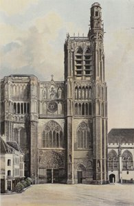 Sens, Katedral, Cephe O by French Photographer