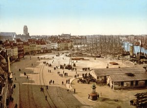 Dunkirk Limanı Görünümü, 1890-1900 by French Photographer