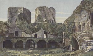 Villandraut, Chateau, Cote de la cour by French Photographer