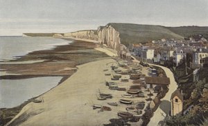 Yport, Plajın genel görünümü by French Photographer