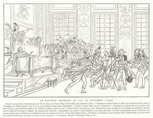 18 Brumaire, Yıl VIII (9 Kasım 1799) by French School