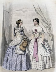 2 moda kadın - “” Journal des Demoiselles” 1852