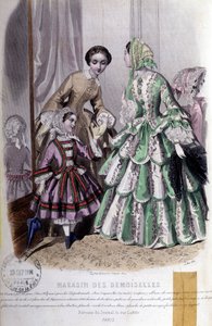 2 kadın ve bir kız: Moda - “” Magazine des damoiselles””de, 25 Mayıs by French School
