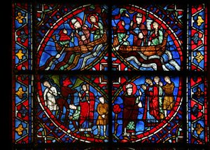 St Germain penceresinden 4 panel (w29b) by French School