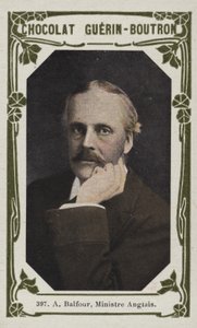 Bir Balfour, İngiltere Bakanı (renkli fotoğraf) by French School