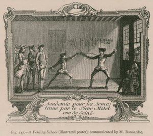 Bir Eskrim Okulu (Resimli Poster), M. Bonnardot tarafından iletildi by French School