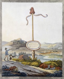 1789 devrimi sırasında bir Fransız sınırı: “Yolcular, bu topraklar özgür” by French School