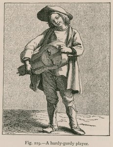 Hurdy-Gurdy Oyuncu by French School