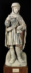 A Köylü, c.1500 (çok renkli taş) by French School