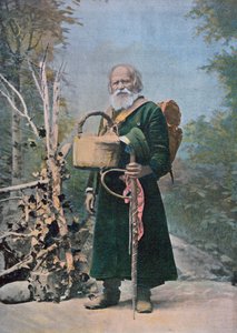Bir Rus Hacı, yirminci yüzyılın başlarında (renkli bir fotoğraftan sonra) by French School