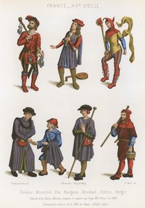 Bir gardiyan, bir ozan, bir aptal, bir burjuvazi, bir dilenci, bir hacı ve bir çoban by French School