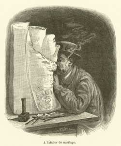 Gravür atölyesinde by French School