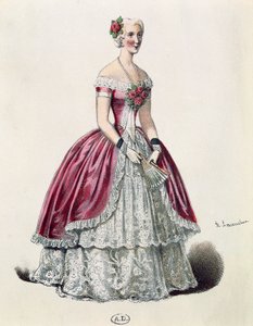 Aktris Eugenie Doche (1821-1900), Alexandre Dumas fils (1824-1895), Fransa