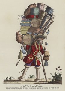 Kuvvete hayran kalın, 1721 by French School