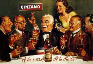 Cinzano Blanc (renkli taş) için reklam by French School