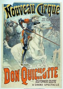 Don Kişot, New Circus, Horseback Buffoonery için Reklam by French School