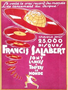 Francis Salabert Disques için reklam by French School