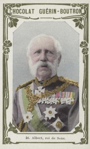 Albert, roi de Saxe (renkli fotoğraf) by French School