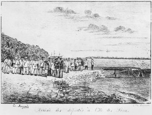 Isle of Pines albümü, Sürgün edilenlerin gelişi, 1877 by French School