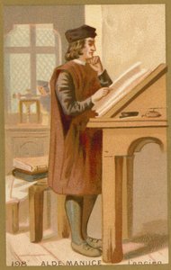 Aldus Manutius the Elder, İtalyan hümanist, yazıcı ve yayıncı