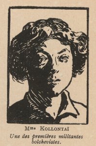 Alexandra Kollontai, Rus Marksist devrimci ve diplomat (lito) by French School