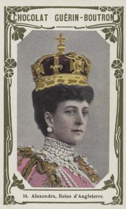 Alexandra, Reine dAngleterre (renkli fotoğraf) by French School