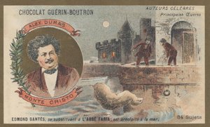 Alexandre Dumas (1802-1870), Fransız yazar, “Monte Kristo Kontu”nun yazarı, roman (1845-1846) by French School